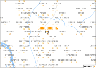 map of Shwedaung