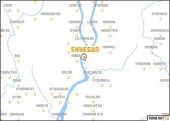 map of Shwegun