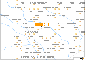 map of Shwegwe