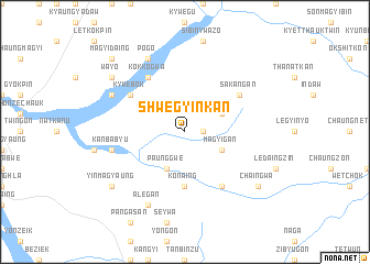 map of Shwegyinkan