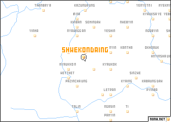 map of Shwekondaing