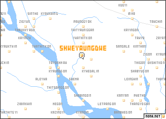 map of Shweyaungdwe