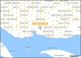 map of Shyāmpur