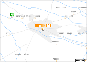 map of Shymkent