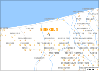 map of Sīāh Kolā