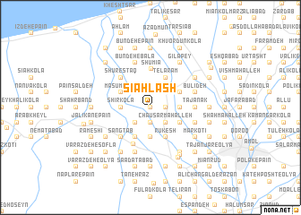 map of Sīāh Lash