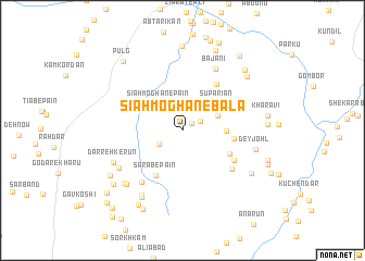 map of Sīāh Moghān-e Bālā