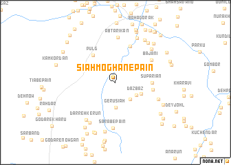 map of Sīāh Moghān-e Pā\