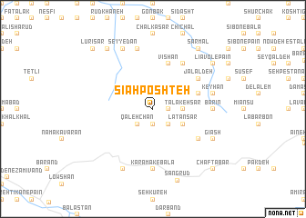 map of Sīāh Poshteh