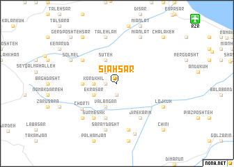 map of Sīāhsar