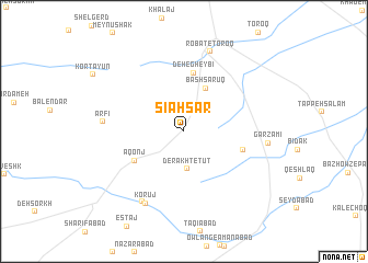 map of Sīāh Sar