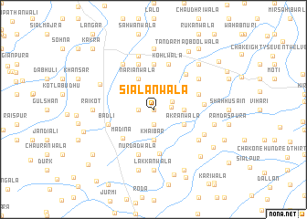 map of Siālānwāla