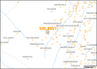 map of Siāl Basti