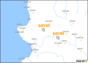 map of Siayan