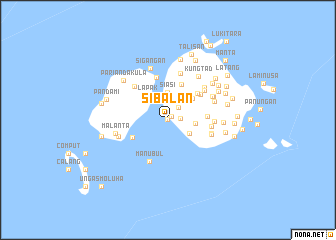 map of Sibalan