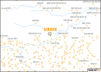 map of Šibare