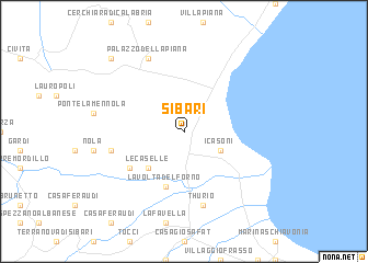 map of Sibari