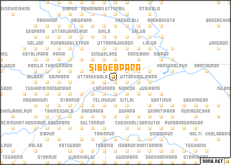 map of Sibdebpāra
