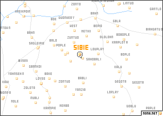 map of Sibie