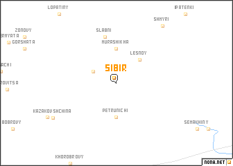 map of Sibir\