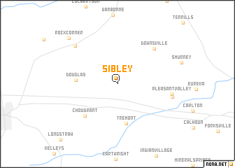 map of Sibley