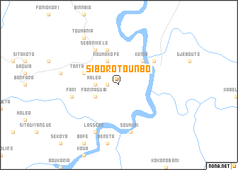 map of Siboro Tounbo