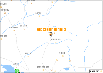 map of Sicci San Biagio