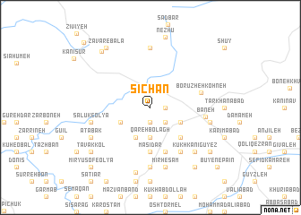 map of Sīchān