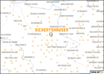 map of Sichertshausen