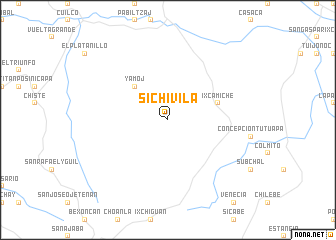 map of Sichivilá