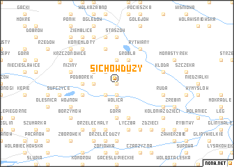 map of Sichów Duży