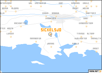 map of Sickelsjö