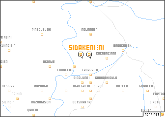 map of Sidakeni