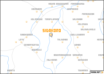 map of Sidakoro