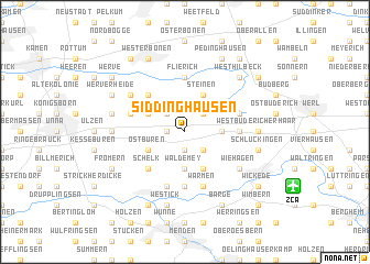 map of Siddinghausen