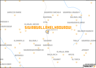 map of Sidi Abdallah el Haouaoui