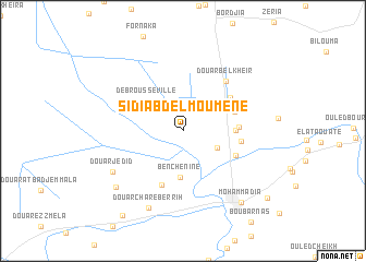 map of Sidi Abd el Moumene