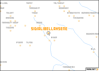 map of Sidi Ali Bel Lahsene