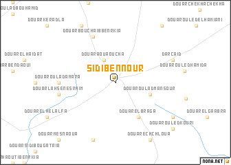map of Sidi Bennour