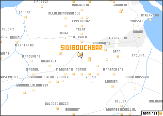 map of Sidi Bouchbar