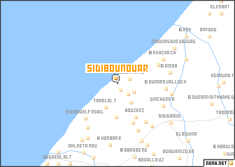 map of Sidi Bou Nouar