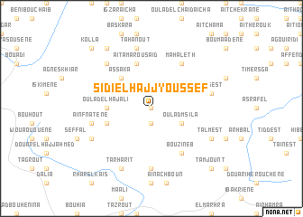 map of Sidi el Hajj Youssef