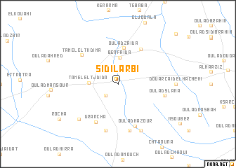 map of Sidi Lʼarbi