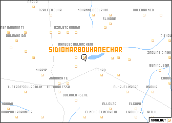 map of Sidi Omar Bou Hanechar