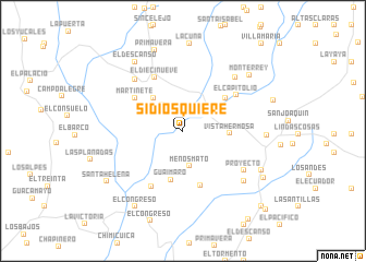 map of Si Dios Quiere