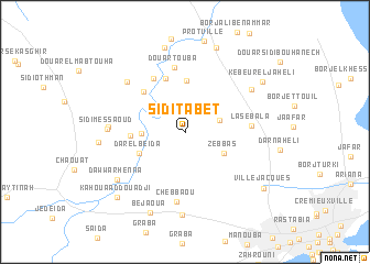 map of Sidi Tabet