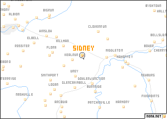 map of Sidney