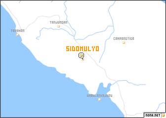 map of Sidomulyo