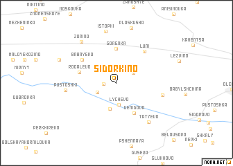 map of Sidorkino