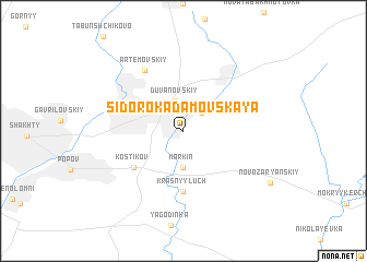 map of Sidoro-Kadamovskaya